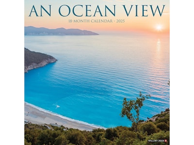 2025 Willow Creek An Ocean View 12 x 12 Monthly Wall Calendar (44261)