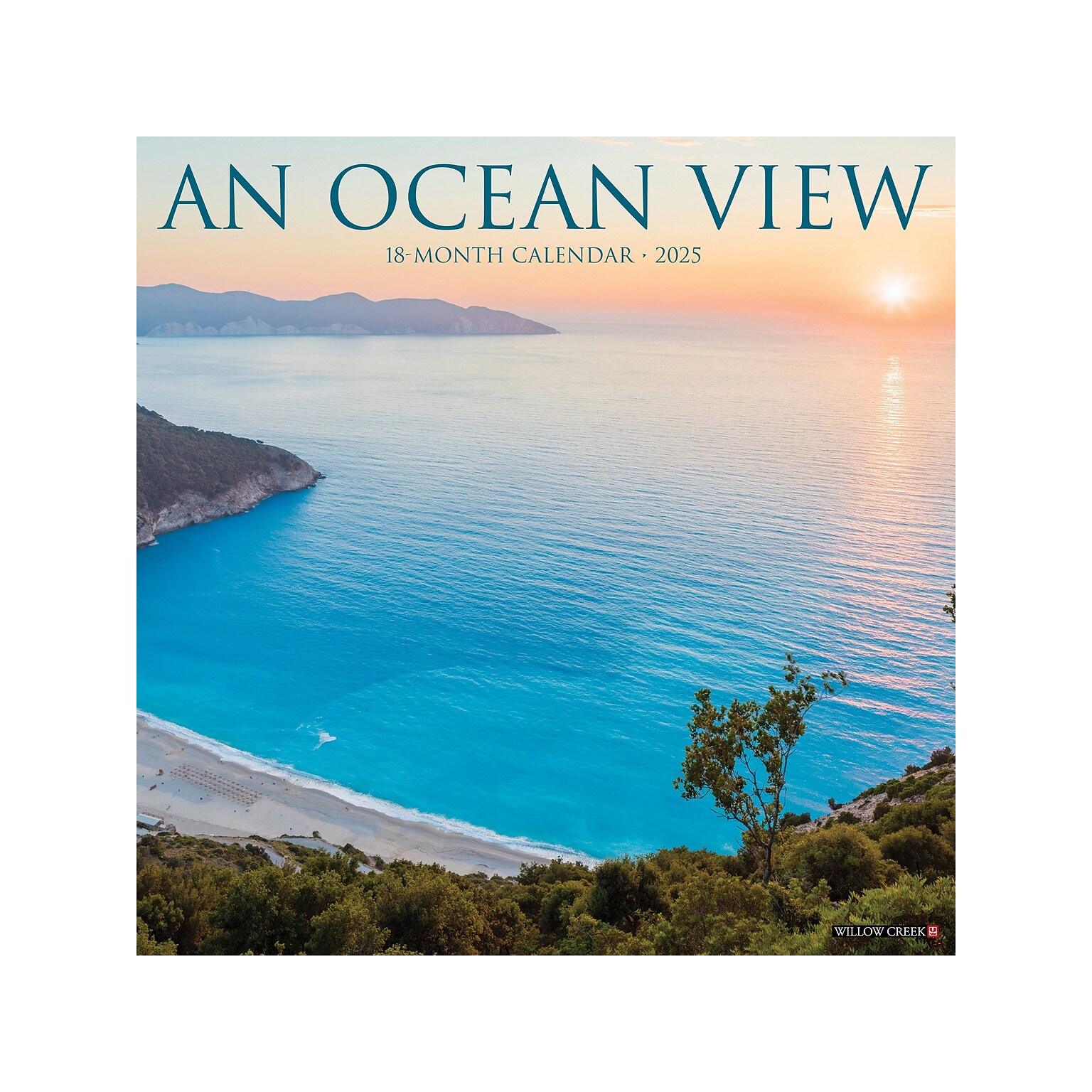 2025 Willow Creek An Ocean View 12 x 12 Monthly Wall Calendar (44261)