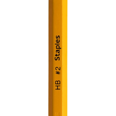 Staples Pre-Sharpened Wooden Pencil, 2.2mm, #2 Medium Lead, 24/Pack (ST62807-CC)