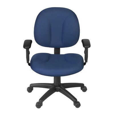 Regency Comfort Series Ergonomic Fabric Swivel Task Chair, Navy Blue (105-AA-NV)