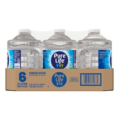 Pure Life Purified Water, 101.4 oz., 6 Bottles/Pack (12386172)