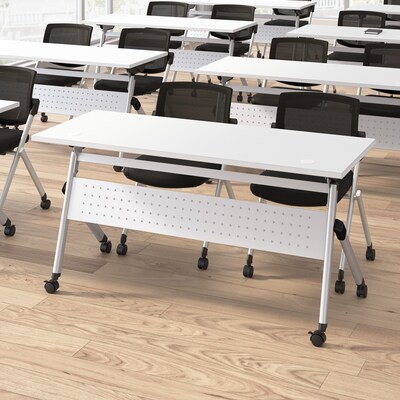 Bush Business Furniture Envision Mesh Folding Chairs, Black, 2/Set (CH4002BLF-03)