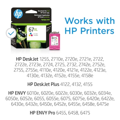 67XL XXL Ink Cartridge for HP Deskjet 2755 4155 4158e 2720e Envy