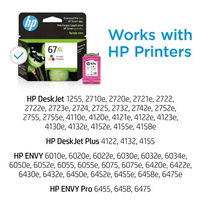 67XL XXL Ink Cartridge for HP Deskjet 2755 4155 4158e 2720e Envy