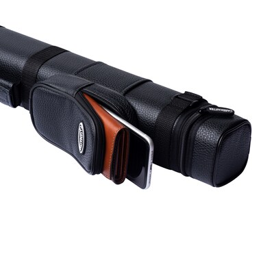Casemaster Classic Q-Vault 2-Butt 2-Shaft Cue Case, Black (51-0601-01)