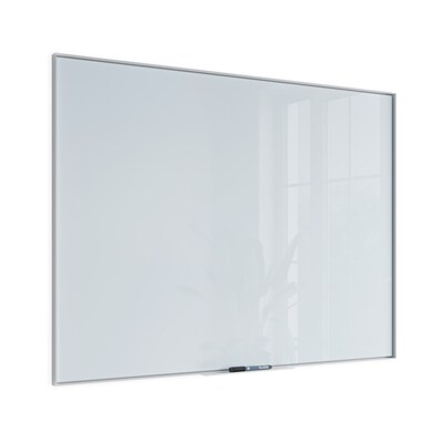 U Brands Glass Dry-Erase Whiteboard, Aluminum Frame, 4 x 3 (2826U00-01)