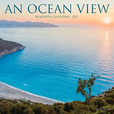 2027 Willow Creek Ocean View 7 x 7 Monthly Wall Calendar (64122)