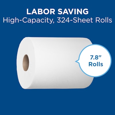 SofPull Centerpull Paper Towels, 1-Ply, 320 Sheets/Roll, 6 Rolls/Pack (28124)