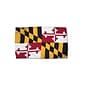 Flagzone Maryland Flag with Heading and Grommets, 3' x 5', Each