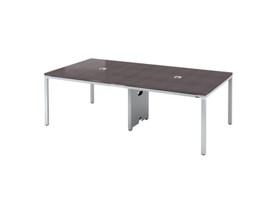 Boss Office Products Simple System 95W Meeting Table, Driftwood (S402)