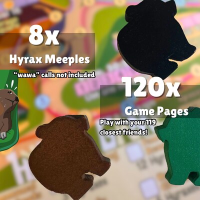 House Fish Balloon Hyrax Board Game (HFBHX)