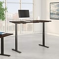 Bush Business Furniture Move 60 Series 72W Electric Height Adjustable Standing Desk, Mocha Cherry (