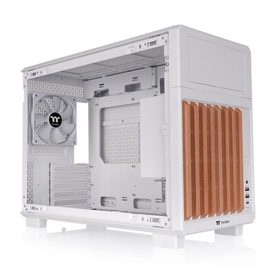 Thermaltake TR200 WS Micro-ATX Micro Chassis Computer Case, Snow (CA-11L-00S6NN-W1)