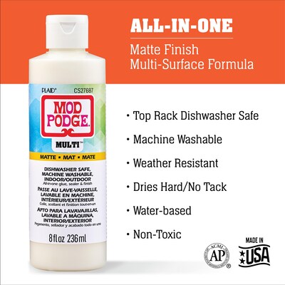 Mod Podge Multi Sealer, 8oz., Matte, 3/Pack (MODCS27687-3)