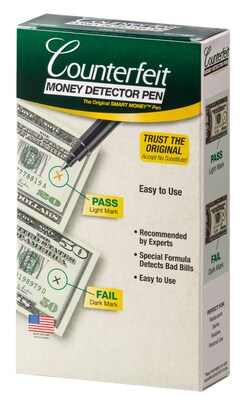 Dri Mark Counterfeit Bill Detector Marker Pens, Dozen (351R)