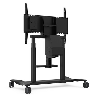 ViewSonic Adjustable Motorized Trolley Cart, 55" - 86", Black (VB-STND-007)