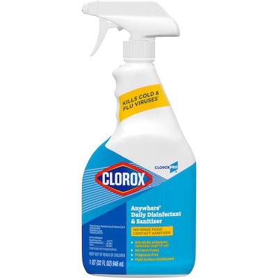 CloroxPro Anywhere Daily Disinfectant and Sanitizer, 32 fl. oz. (01698)