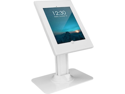 Mount-It! Adjustable Anti-Theft iPad Countertop Stand, White (MI-3771W_G10)