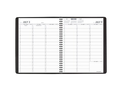 2023-2024 AT-A-GLANCE 7 x 8.75 Academic Weekly Appointment Book Planner, Black (70-958-05-24)