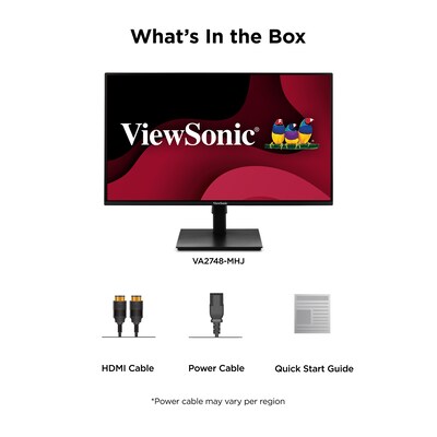 ViewSonic 27" FHD 120Hz LCD Monitor, Adjustable (VA2748-MHJ)