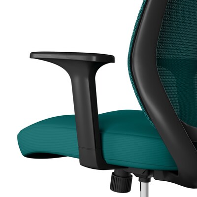 Staples® Essentials Ergonomic Fabric Swivel Task Chair, Teal (UN60410)