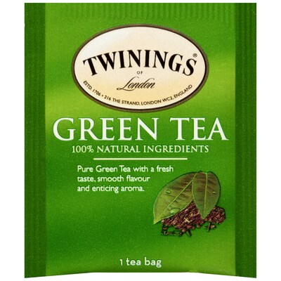 Twinings Green Tea Bags, 50/Box (F05789)