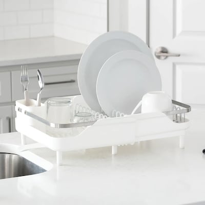Better Houseware Steel Dish Racks, White (BTH3429)