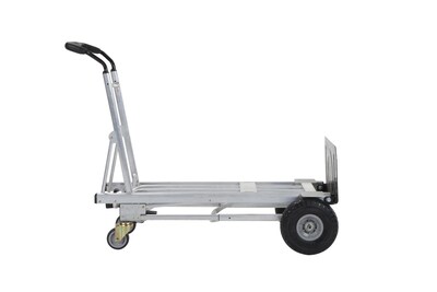 Cosco 4-in-1 Folding Series Convertible Hand Truck, 1000 lb. Capacity, Silver/Black (12323ASB1E)