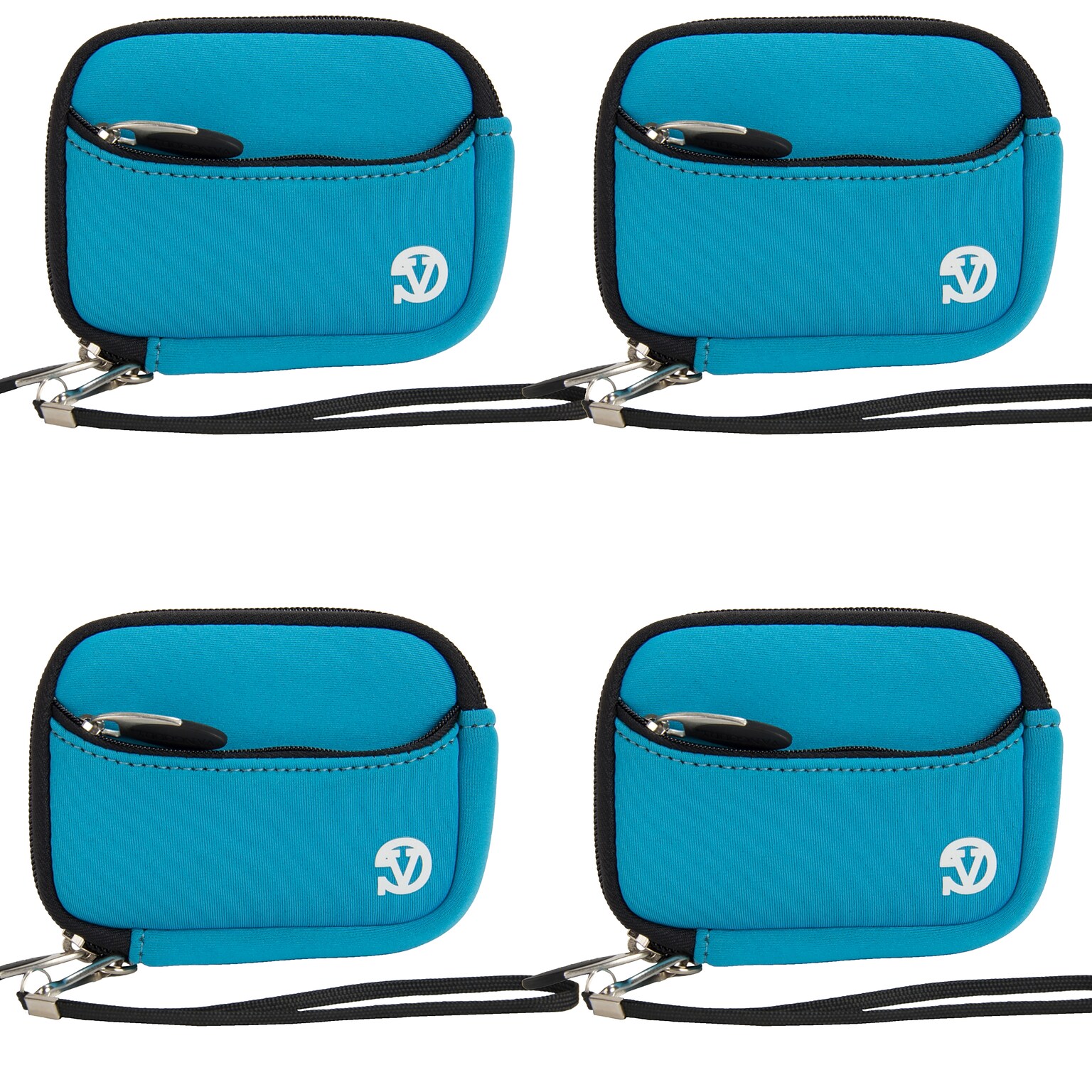 Mini Electronics Organizer Pouches – Compact Cable & Accessory Storage, 4/Pack