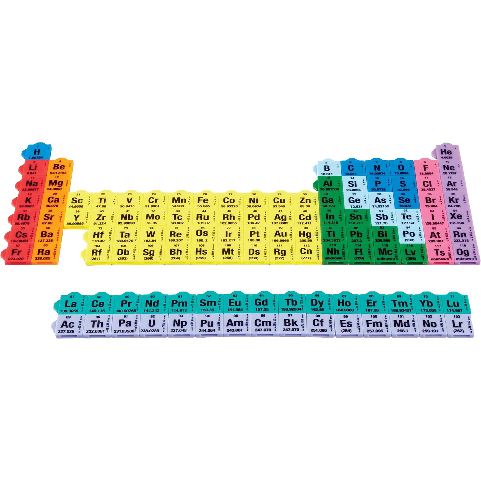 hand2mind Periodic Table Connecting Color Tiles (90634)