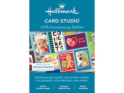 Hallmark Card Studio Design & Creative Printing for Windows, 1 User [Download]