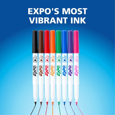 Expo Dry Erase Markers, Ultra Fine Tip, Assorted Colors, 36/Pack (2003895)
