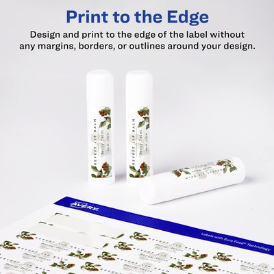 Avery Laser/Inkjet Rectangle Waterproof Multipurpose Labels, 1.75"  x 0.6667", White, 1100/Pack (94209)