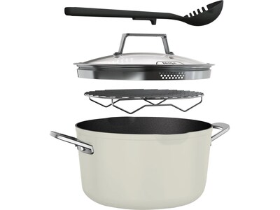 Ninja Neverstick PossiblePot Aluminum 7 Qt. Multi-Pot, Vanilla Bean (CW202WH)