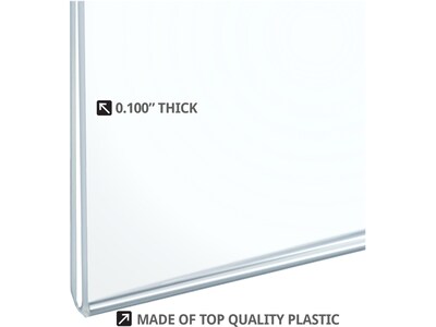 Azar Wall Sign Holder, 17" x 22", Clear Acrylic, 2/Pack (162728-2PK)