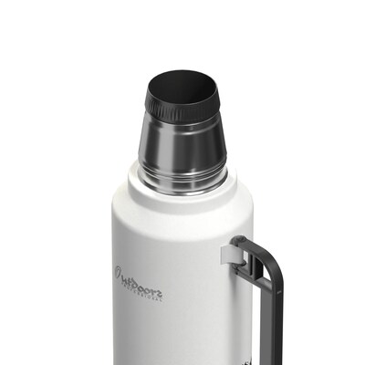 Outdoors Professional Stainless Steel Vacuum Insulated Termo Classic Water Bottle, 33 oz., White Mountains (OUTD9386)