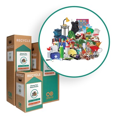 TerraCycle Cardboard All-In-One Zero Waste Box, 36 Gallon, Natural Kraft (CS24-L)
