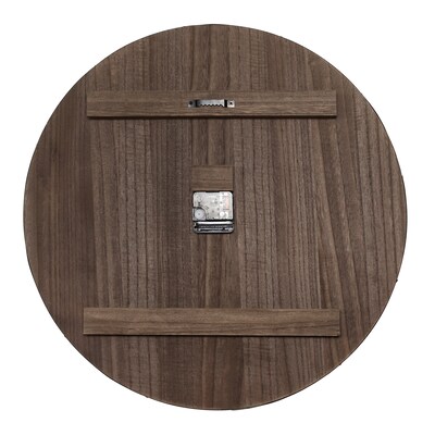 Elegant Designs Handsome 21" Rustic Farmhouse Wood Wall Clock, Restored Wood (HG2004-RWD)