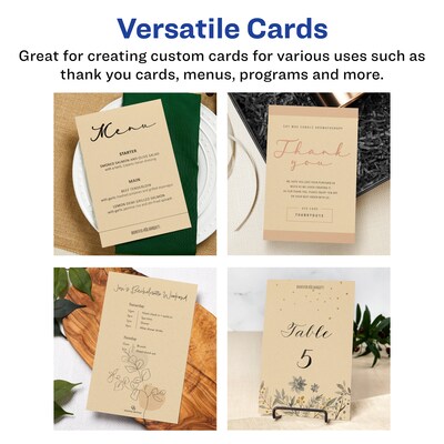 Avery Integrated Cards, 6" x 9", Matte Kraft Brown, 25/Pack (95281)