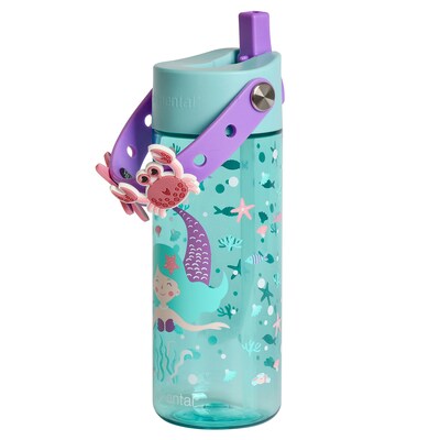 Elemental Splash Charm Plastic Water Bottle, 18 oz., Mermaid (EMLETR18MM15C)