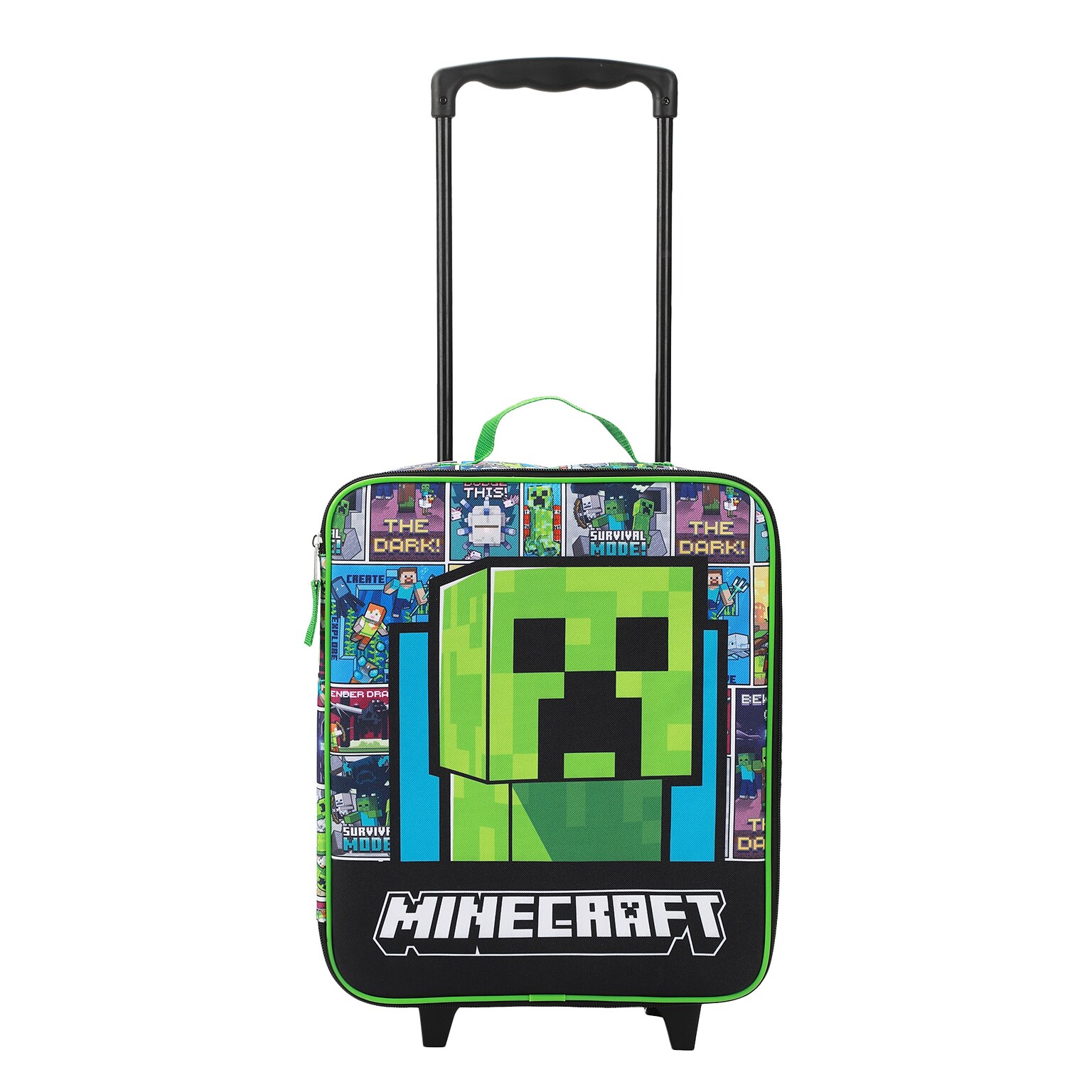 Bioworld 4-Piece Minecraft Carry-On Luggage Set with Wheels, TSA Checkpoint Friendly, Multicolored (LRY6U4EMNCPP00)