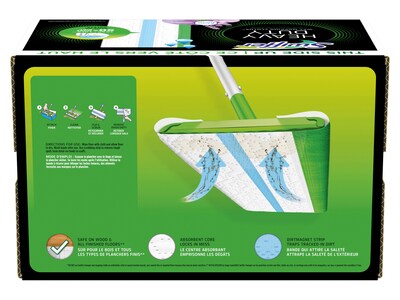 Swiffer Sweeper TRAP + LOCK  Heavy-Duty Wet Mop Cloth, Lavender, 32/Pack (00739)   )
