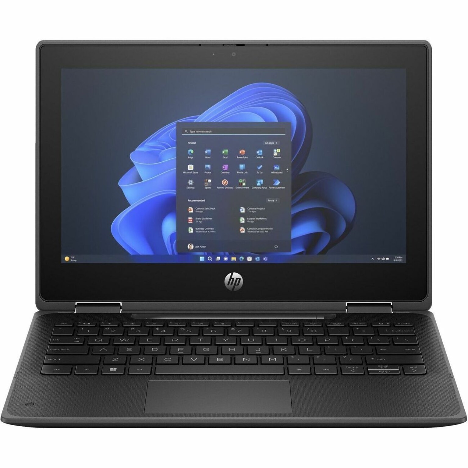 HP Fortis Flip G1i 11.6 LCD 2-in-1 Touchscreen Laptop, Intel N250, 4GB RAM, 128GB UFS, 10 Hour Battery, Windows 11 Pro