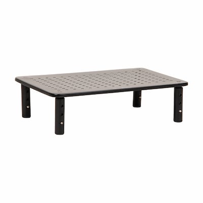 Mind Reader Rectangle Monitor Stand, Ventilated Metal for Computer, Laptop,Monitor, Black (4LEGMET-BLK)