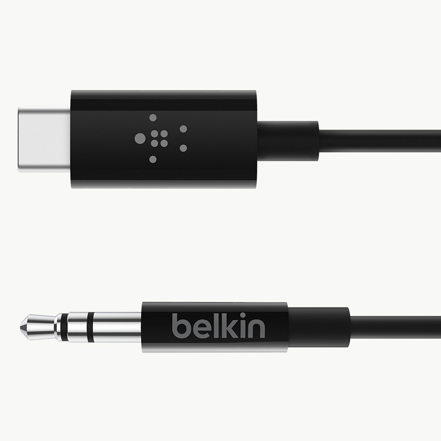 Belkin RockStar 3 USB-C to 3.5mm Audio Cable, Male to Male, Black (F7U079BT03-BLK)