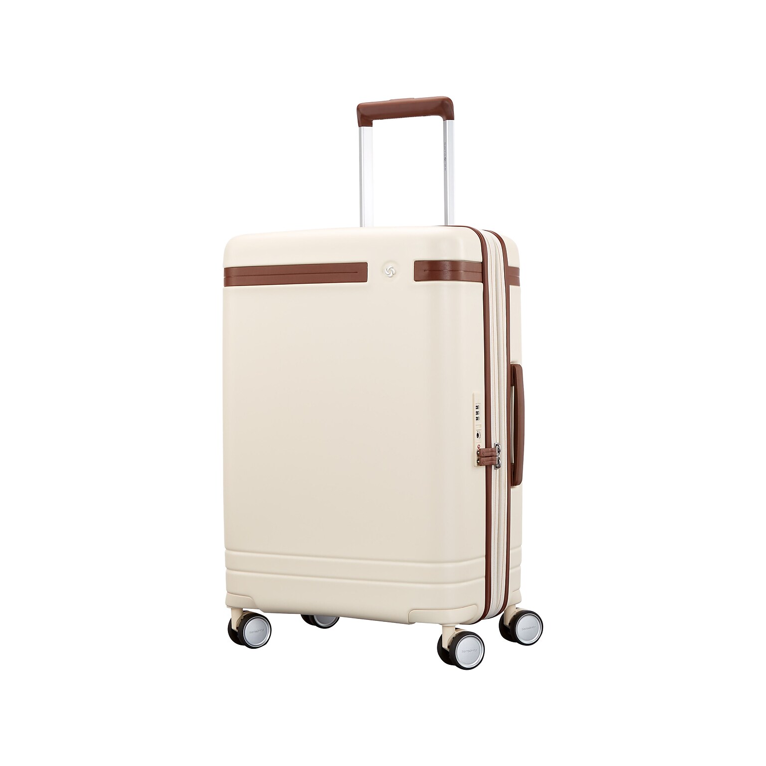 Samsonite Virtuosa 23 Hardside Carry-On Suitcase, 4-Wheeled Spinner, TSA Checkpoint Friendly, Off-White (149176-1627)