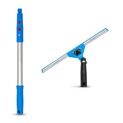 Gritt Commercial Window Washing Kit with 14 Swivel Window Squeegee and 20 Pole (GRI131)