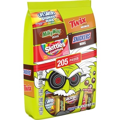 Mars Assorted Miniatures Halloween Candy Variety Pack, 4.15lb., 205 Pieces (462451)