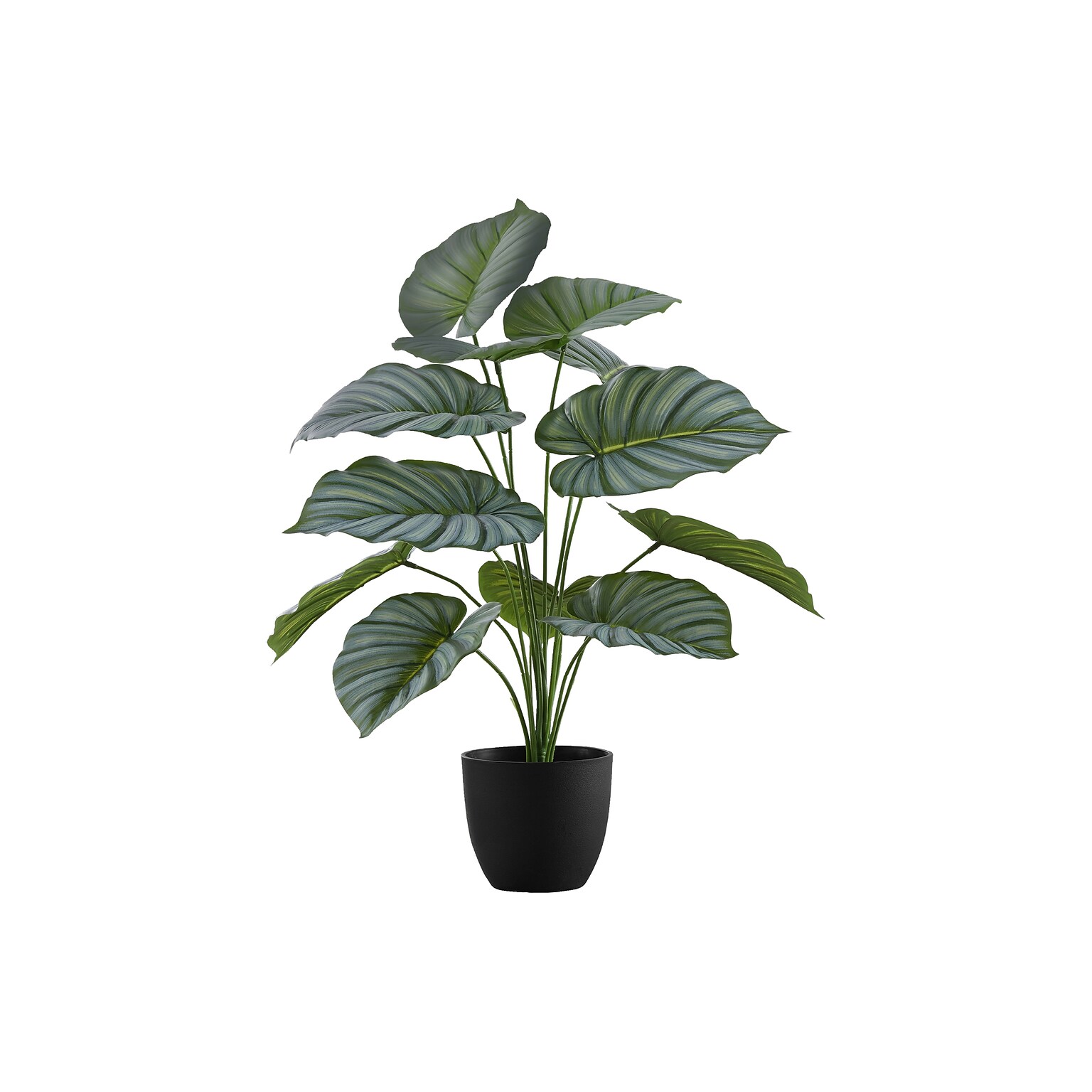 Monarch Specialties Inc. 24 Artificial Calathea Plant in Pot (I 9577)