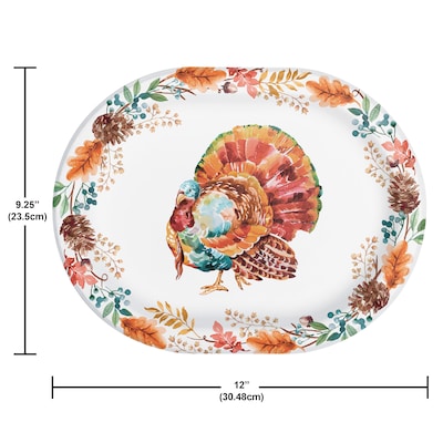 Say Hooray! Tasteful Turkey Tableware Kit, Multicolored, 56/Pack (DTC9386E2A)